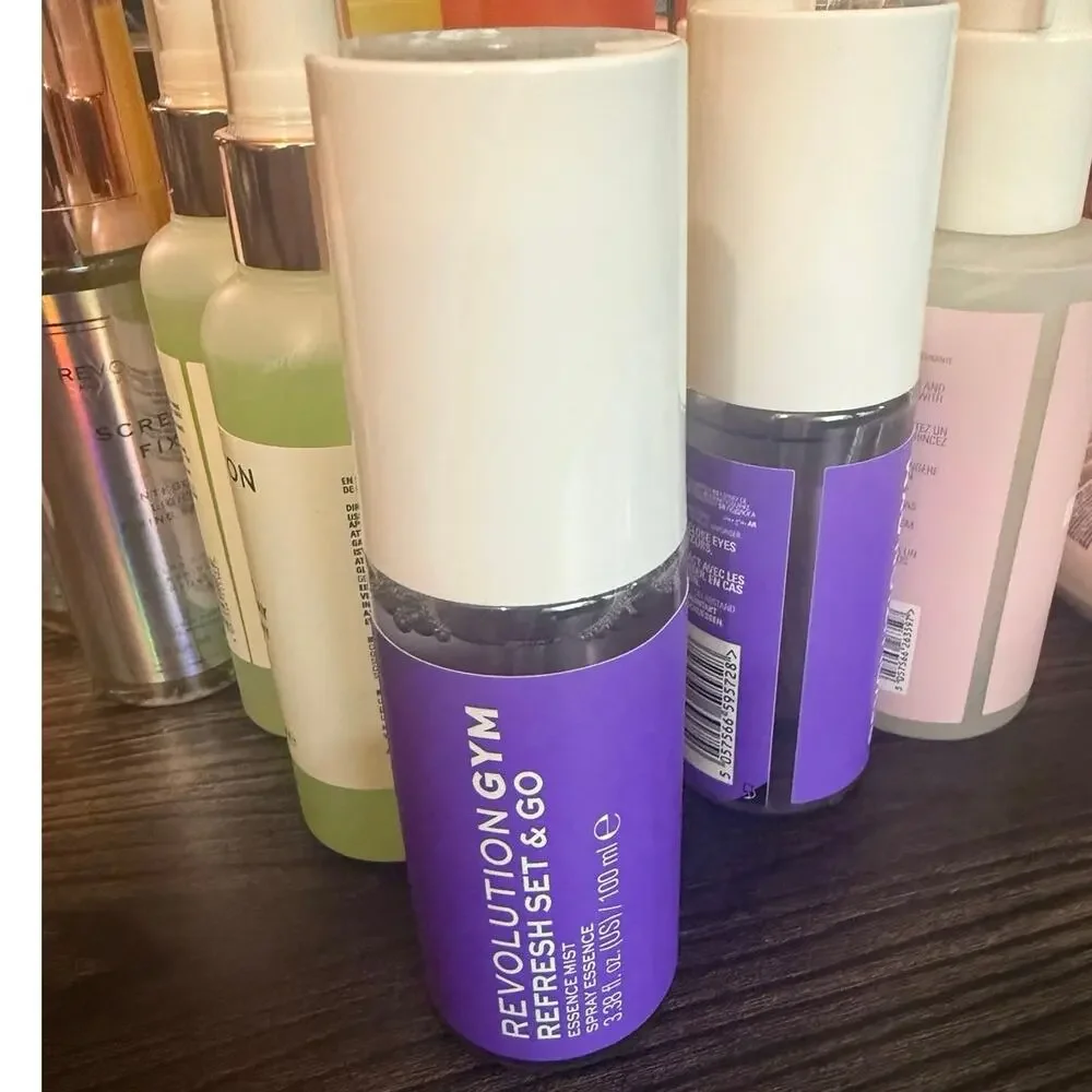 6/$25 Revolution Gym Fresh & Go Essence Face Mist Refreshing Spray 3.38 fl. Oz